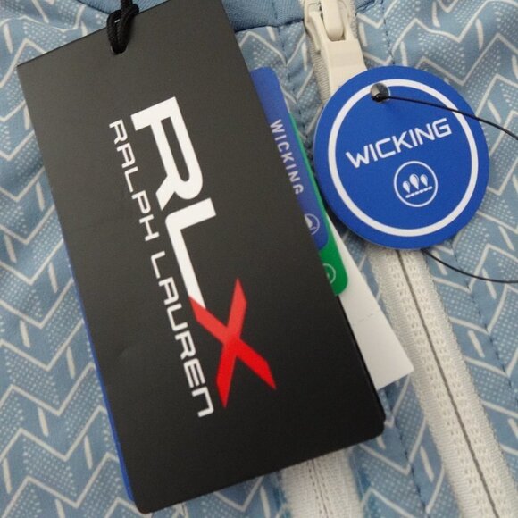 RLX Ralph Lauren Golf Vest Women's Size XS Blue Full Zip Wicking Sleeveless - Picture 8 of 12